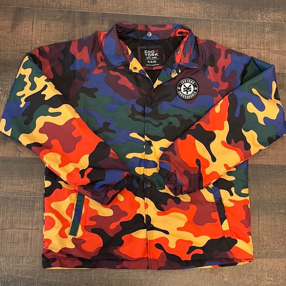 Youth size XL/16 Zoo York camo jacket